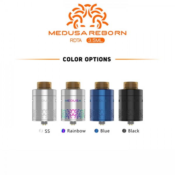 GeekVape Medusa Reborn RDTA Selbstwickler Tank 25 mm Ø - 3,5 ml - Dripper