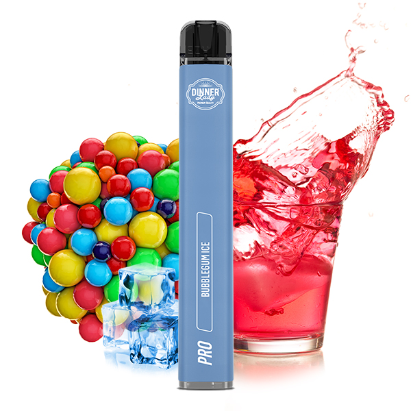 Dinner Lady Vape Pen Pro Einweg E-Zigarette - Bubble Gum Ice