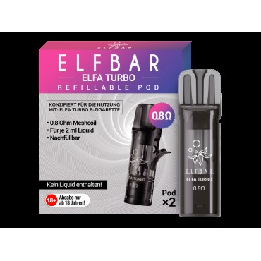 Elfbar - Elfa Turbo 0,8 Ohm Pod (2 Stück pro Packung)