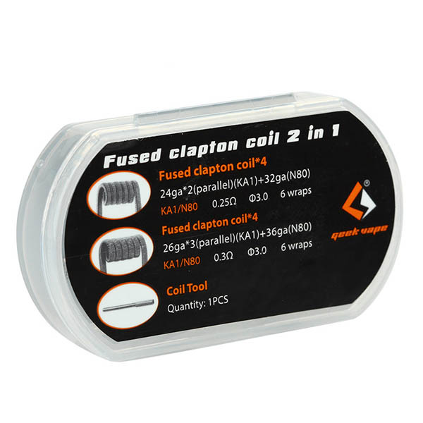 GeekVape 8x Fused Clapton Coil 2 in 1 Fertigwicklungen