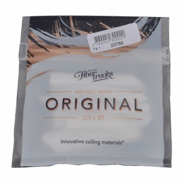 Fiber Freaks Original Meches / Wicks precut Zellulosewatte für Selbstwickler von Fiber Freaks USA