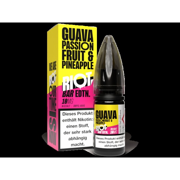 Riot Squad - BAR EDTN. - Nikotinsalz Liquid - Guava Passionfruit Pineapple