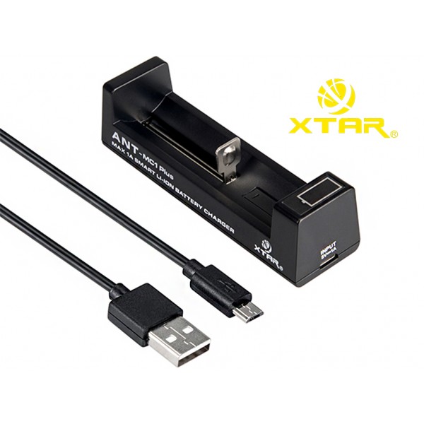 Xtar ANT MC1 Plus - Ladegerät für Li-Ion-Akkus inkl. USB-Kabel