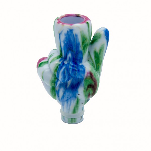 Drip Tip Mundstück Kunststoff "Die Hand 2" leichte Ausführung 1 Stück