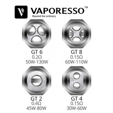 VAPORESSO NRG GT Mesh Coil 0,18 Ohm Verdampferkopf 3 Stück