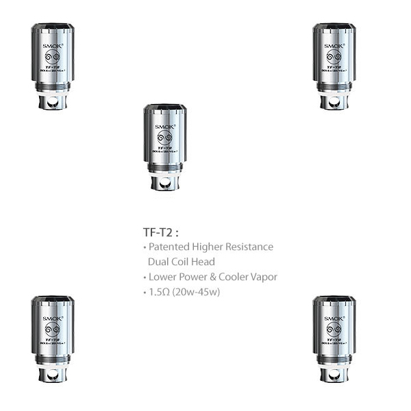Smok TFV4 Taste Furious TF-T2 Dual Coils 1,5 Ohm