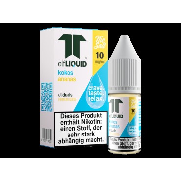 Elf-Liquid - Dual - Nikotinsalz Liquid 10 mg/ml - Kokos-Ananas
