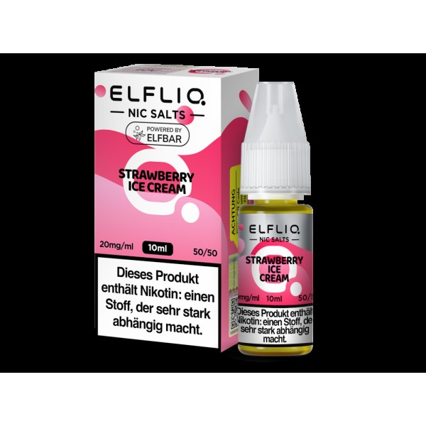 ELFLIQ - Strawberry Ice Cream - Nikotinsalz Liquid