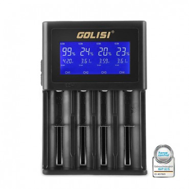 Golisi Smart S4 Ladegerät für 4 E-Zigaretten Akkus