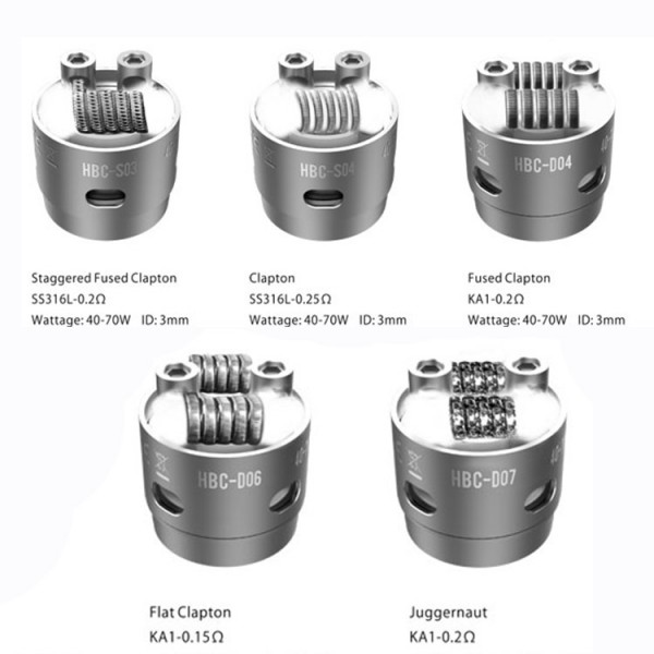 GeekVape Eagle HBC-D07 Juggernaut Verdampferköpfe (Ersatzwicklungen) 2-er Pack