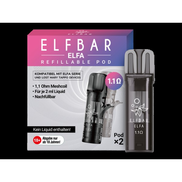 Elfbar - Elfa Leer-Pod (2 Stück pro Packung)