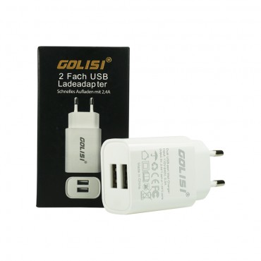 Golisi 2 Port USB Netzteil mit max. 2400mA