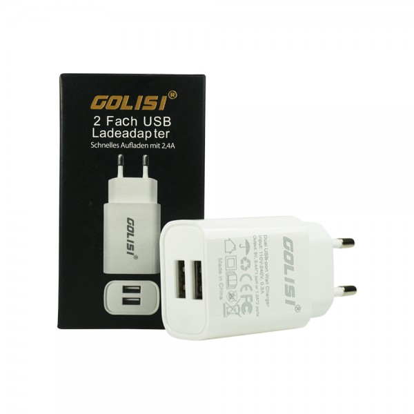 Golisi 2 Port USB Netzteil mit max. 2400mA