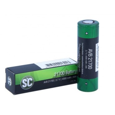 SC 21700 Akkuzelle 4000mAh Kapazität 30A Li-ion Akku Flat Top für Akkuträger