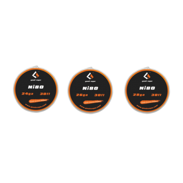 Geekvape Selbstwickler Ni-80 Wickeldraht 26GA - 28GA - 32GA