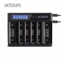 XTAR MC6 Queen Ant 6-Schacht USB-Ladegerät für Li-Ion und Ni-MH Akkus
