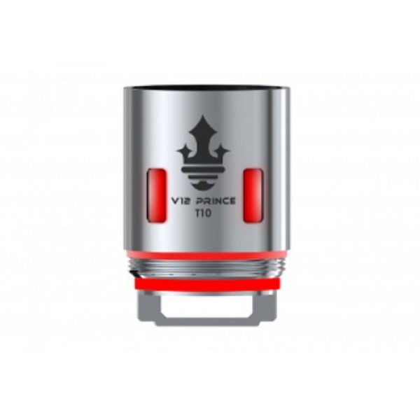 Steamax TFV12 Prince T10 Decuple Ersatzverdampfer rot leuchtend