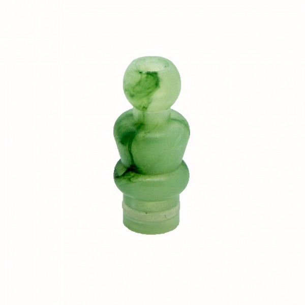 Drip Tip Mundstück Kunststoff Jadeoptik Skulptur 1 Stück