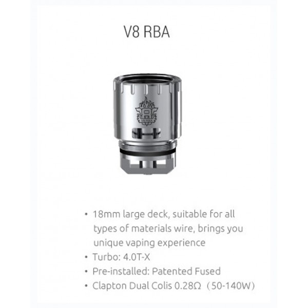 SMOK TFV8 RBA Coil Selbstwickler Einheit 1 Stück Packung