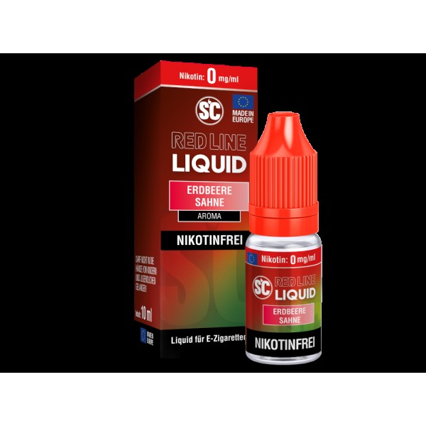 SC - Red Line - Erdbeere Sahne - Nikotinsalz Liquid