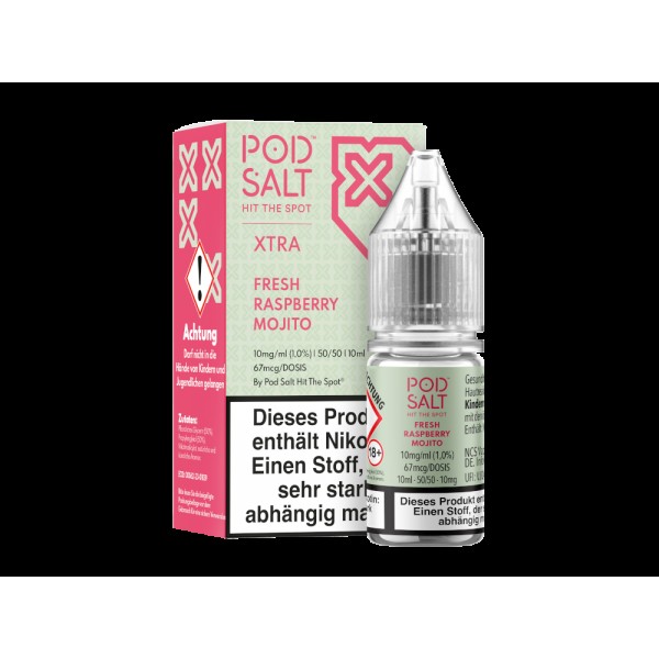 Pod Salt X - Nikotinsalz Liquid  - Fresh Raspberry Mojito