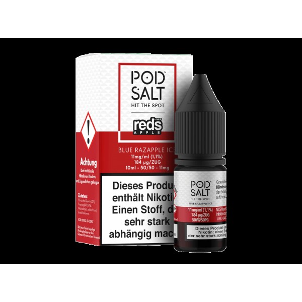Pod Salt Fusion - Blue Razapple Ice - Nikotinsalz Liquid