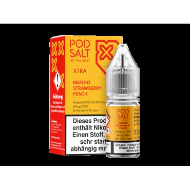 Pod Salt X - Nikotinsalz Liquid  - Mango Strawberry Peach
