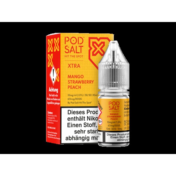 Pod Salt X - Nikotinsalz Liquid  - Mango Strawberry Peach