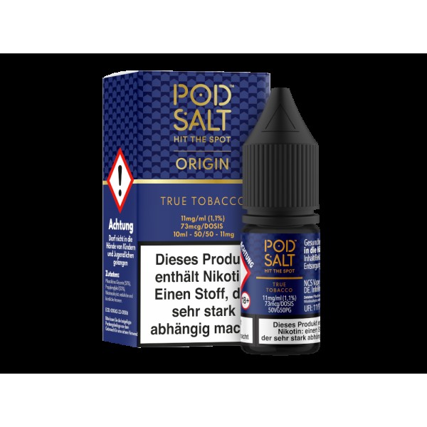 Pod Salt Origin - True Tobacco - Nikotinsalz Liquid