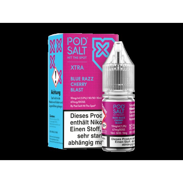 Pod Salt X - Nikotinsalz Liquid  - Blue Razz Cherry Blast