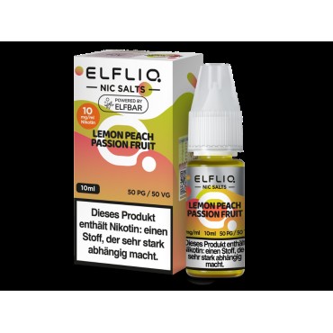 ELFLIQ - Lemon Peach Passion Fruit - Nikotinsalz Liquid