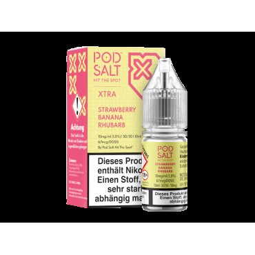 Pod Salt X - Nikotinsalz Liquid  - Strawberry Banana Rhubarb