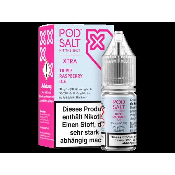 Pod Salt X - Nikotinsalz Liquid  - Triple Raspberry Ice