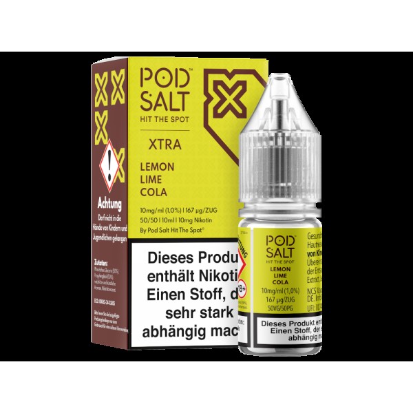 Pod Salt X - Nikotinsalz Liquid  - Lemon Lime Cola