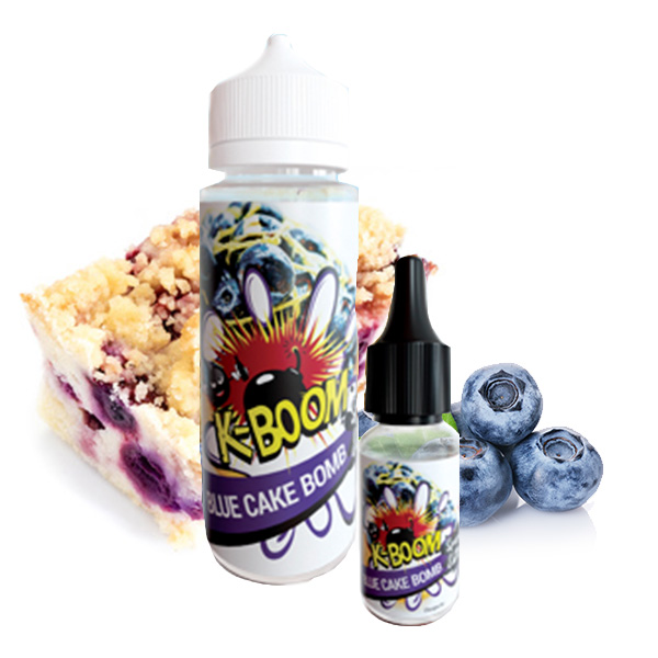 K-Boom - Blue Cake Bomb Aroma 10ml + 120ml Leerflasche