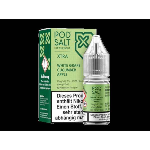 Pod Salt X - Nikotinsalz Liquid  - White Grape Cucumber Apple