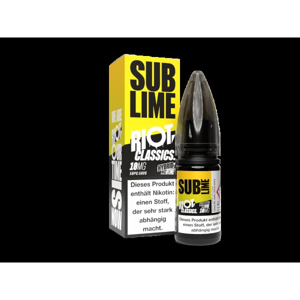 Riot Squad - Classics - Hybrid Nikotinsalz Liquid - Sub Lime